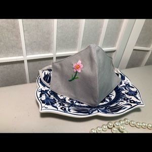 Handmade embroidery face mask